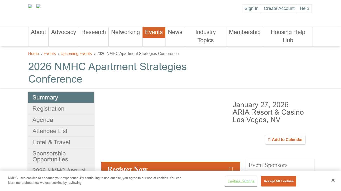 NMHC 2026 NMHC Apartment Strategies Conference